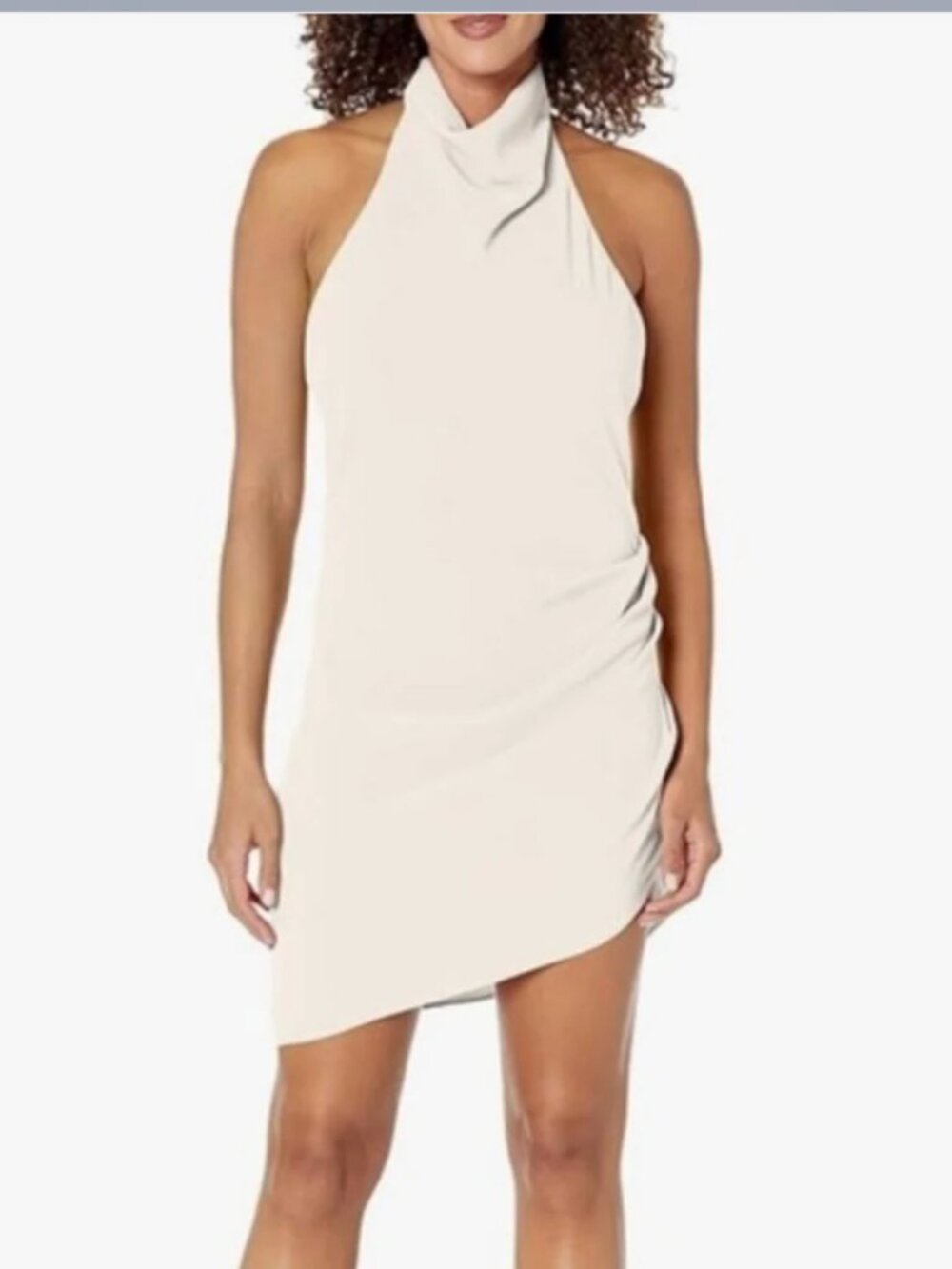 Amanda Uprichard Ivory Samba High Neck Mini